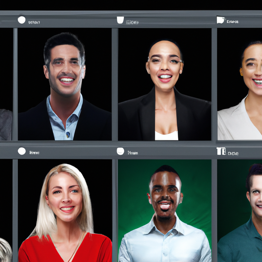 Screenshot of a virtual webinar with diverse speakers